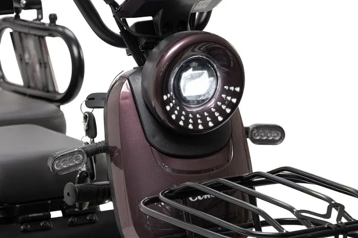 Триколісний Електроскутер Corso Protex MAX (1200W, 72V, 28Ah) Червоний - фото 8