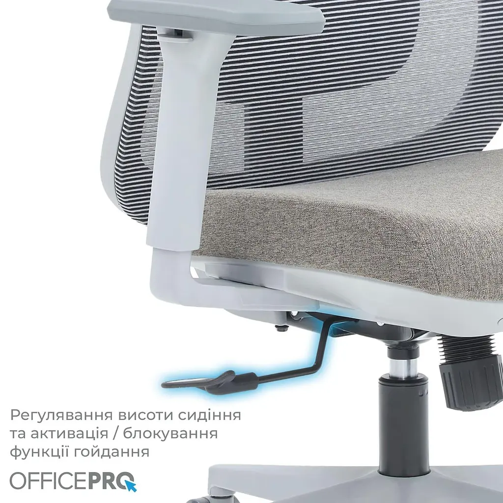 Офісне крісло OfficePro Wave OC599-G-G-G (OC599-G-G-G) - фото 14