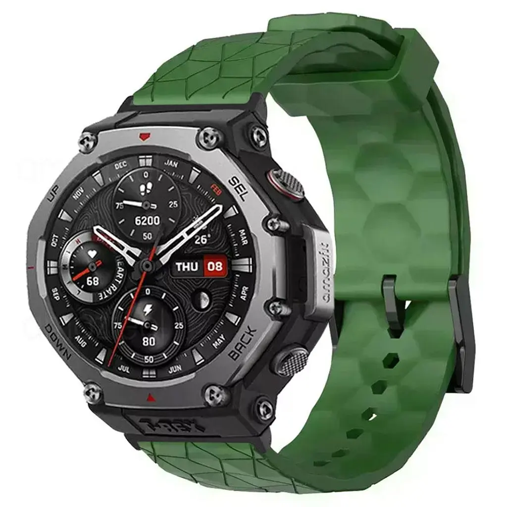 Ремінець Primolux Dimond силіконовий для годинника Xiaomi Amazfit T-Rex 3 (W2323GL2N) - Army Green - фото 2