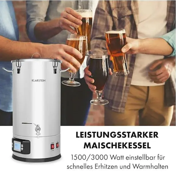 Пивоварня побутова Klarstein Maischfest 35 л 1500/3000W (10033340) - фото 4