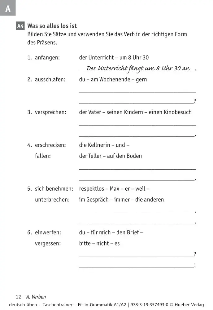 Deutsch uben. Taschentrainer. Fit in Grammatik A1/A2 - фото 5