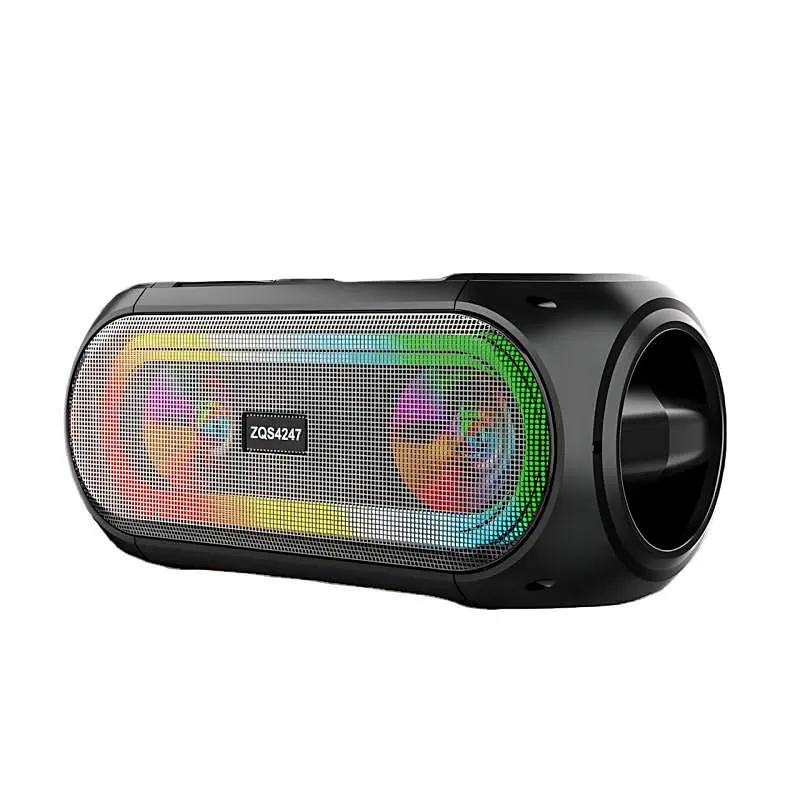 Портативна Bluetooth-колонка з радіомікрофоном і RGB-підсвіткою, ZQS4247 бездротова акустична система з TWS-режимом - фото 3