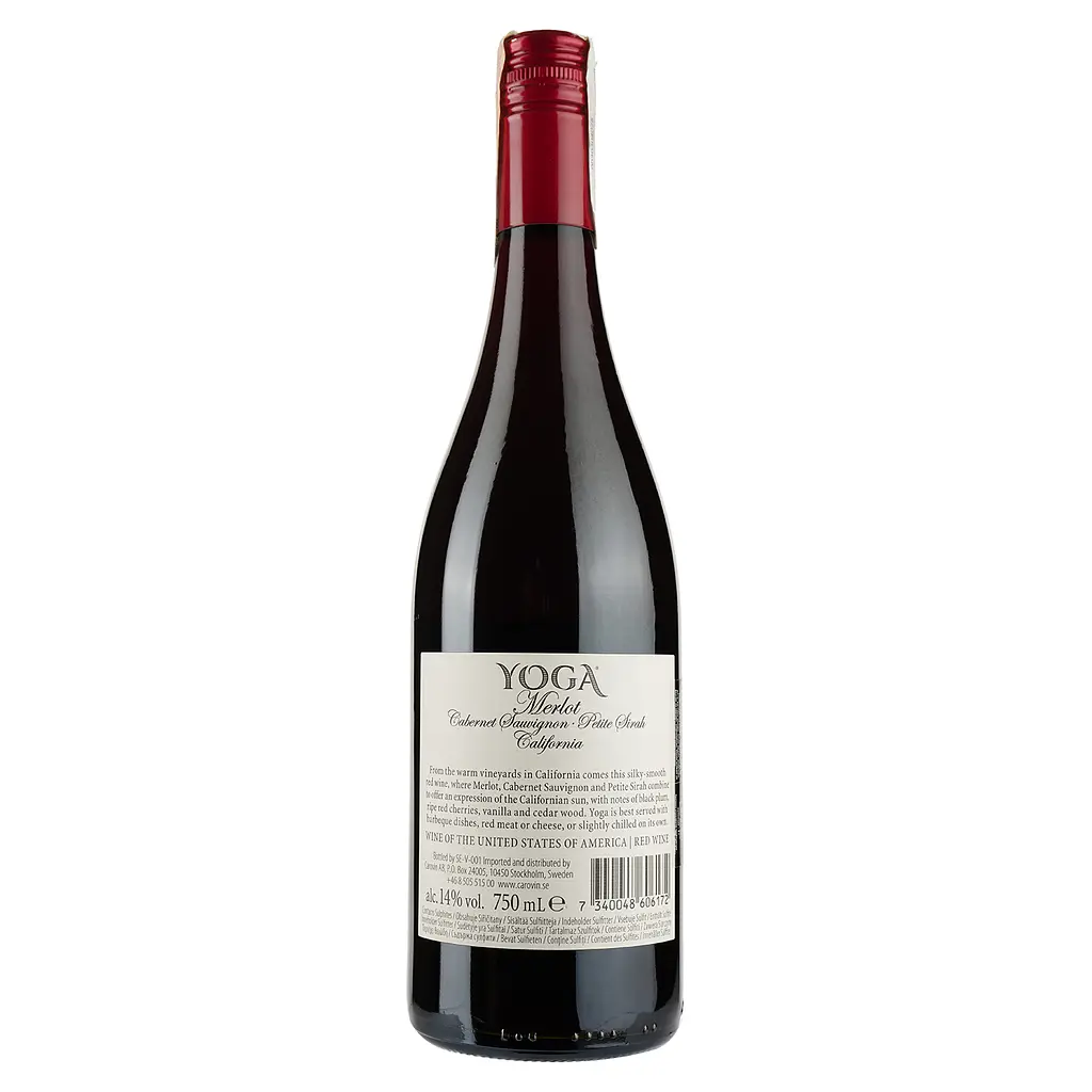 Вино Mare Magnum Yoga, красное, сухое, 14%, 0,75 л - фото 2