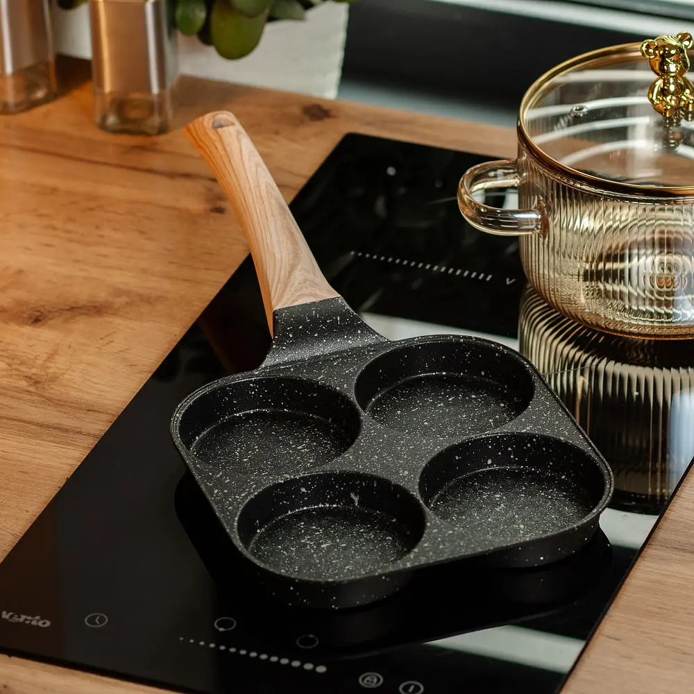 Сковорода для панкейков с антипригарным покрытием 19x19x2,7 см, черный Breakfast HP39570B - фото 2