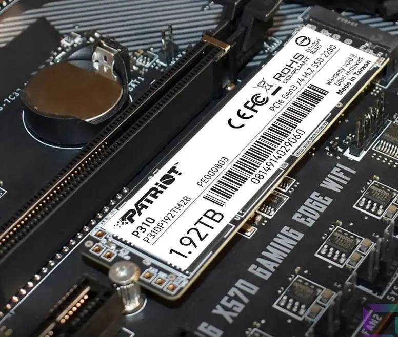 Накопичувач SSD 1.92TB Patriot P310 M.2 2280 PCIe NVMe 3.0 x4 TLC (P310P192TM28) - фото 5