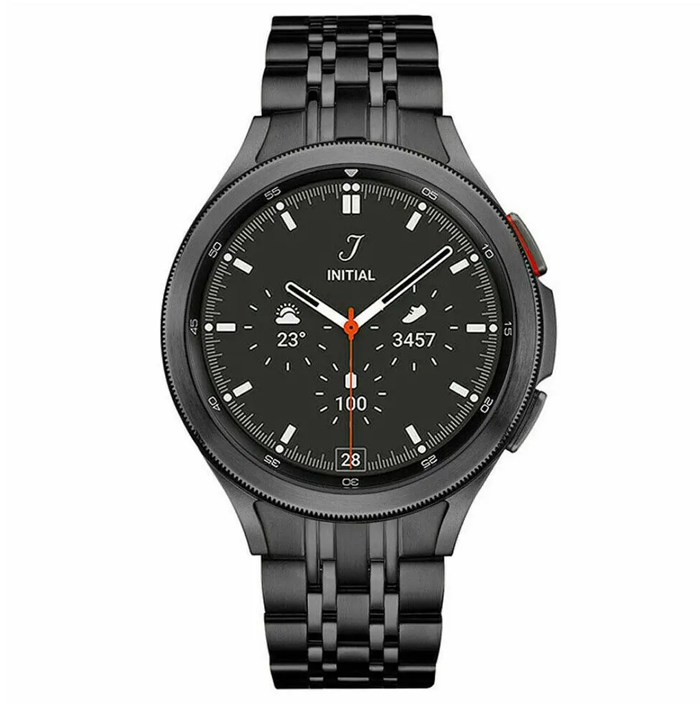 Металлический ремешок Primolux Steel Link для часов Samsung Galaxy Watch 4 Classic 46 мм SM-R890/SM-R895 Black - фото 4