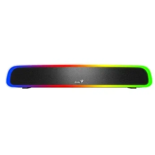 Саундбар Genius 200BT, Black, 4 Вт, 3.5 мм / Bluetooth 5.1, RGB підсвічування (10 режимів), дротовий пульт, живлення від USB - фото 2