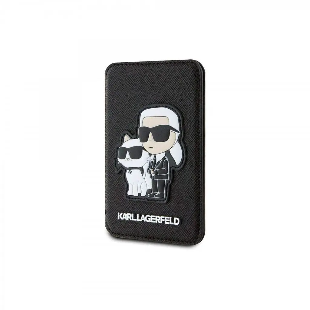 Чехол Karl Lagerfeld MagSafe Card Slot Stand Karl and Choupette Black (57983116724) - фото 2
