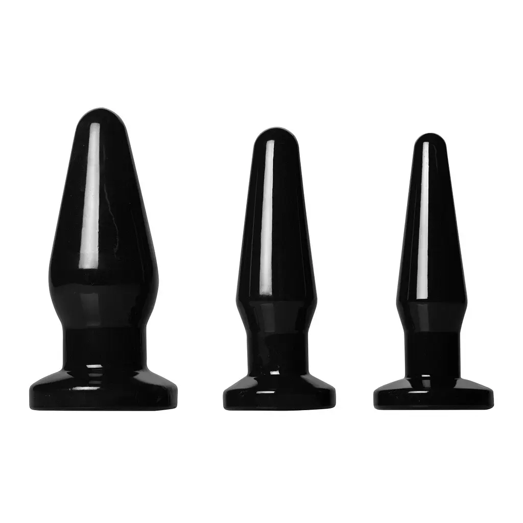 Анальна пробка Black Anal Plug LARGE, 14 см, чорний - фото 2