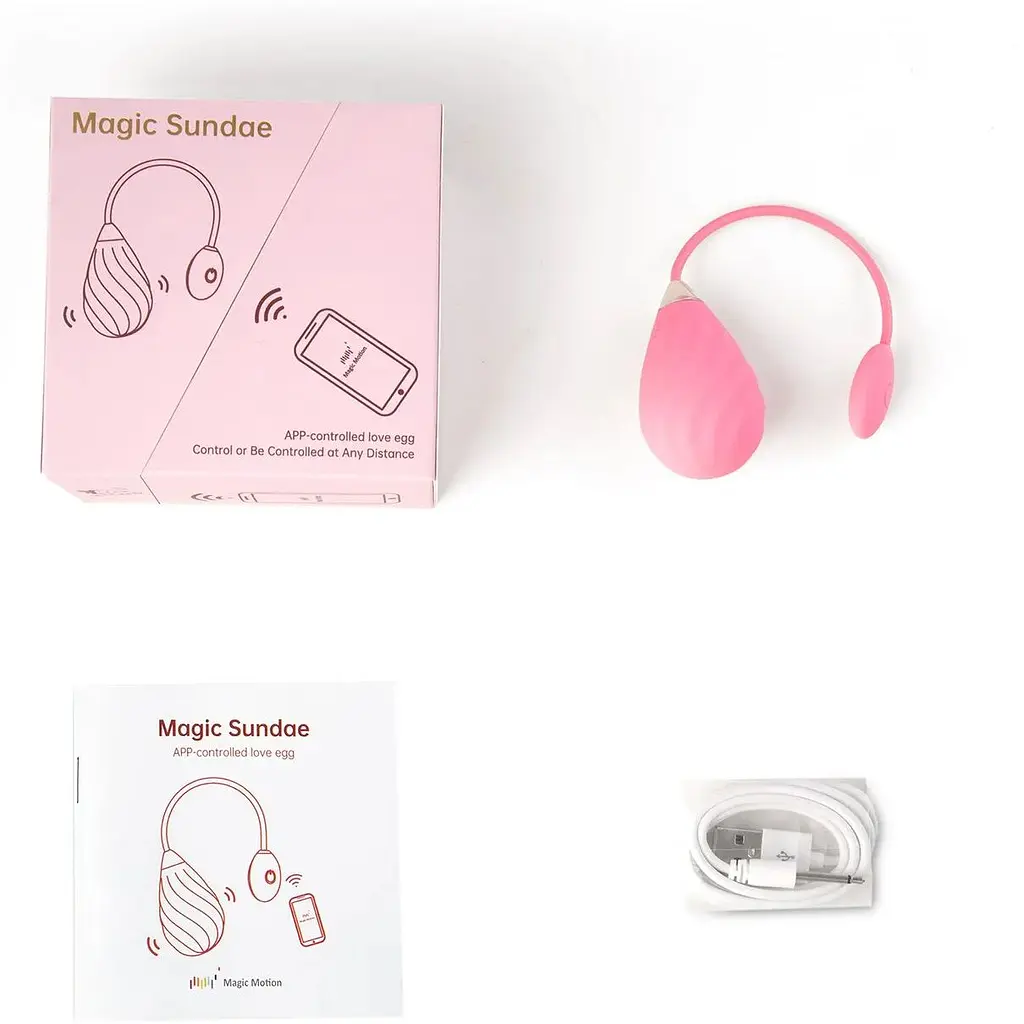 Смарт-виброяйцо Magic Motion Sundae Pink - фото 4