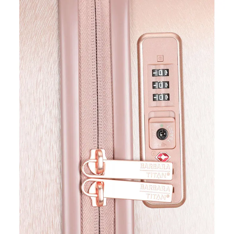 Валіза Titan Barbara Glint на 4 колесах L Ti845404 Rose Metallic (Ti845404-15) - фото 5