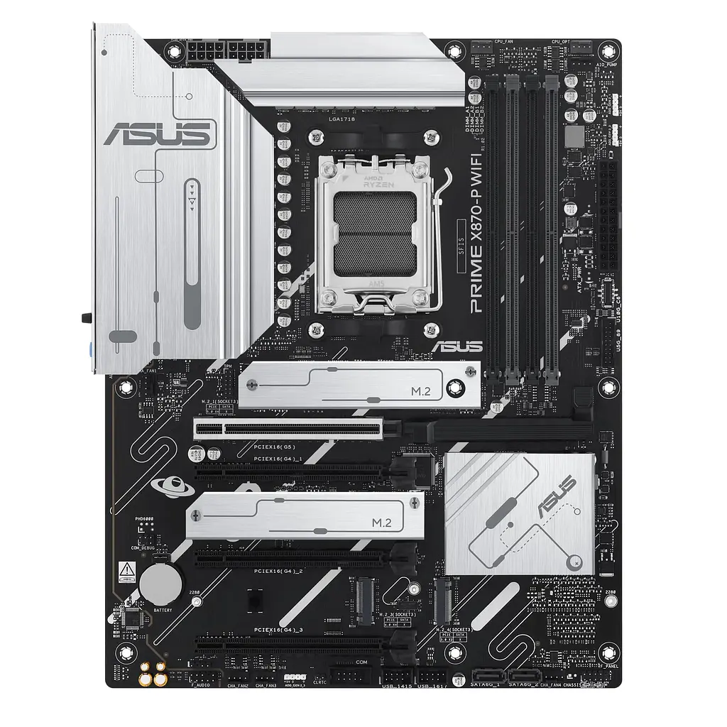 Материнcька плата PRIME X870-P WIFI sAM5 X870 4xDDR5 M.2 HDMI Wi-Fi BT ATX Asus teh0019097 - фото 2