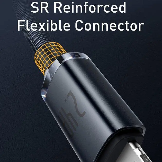 Кабель Baseus Crystal Shine Series Fast Charging Cable USB to Lightning 2.4A 1.2m CAJY000001 Black - фото 4