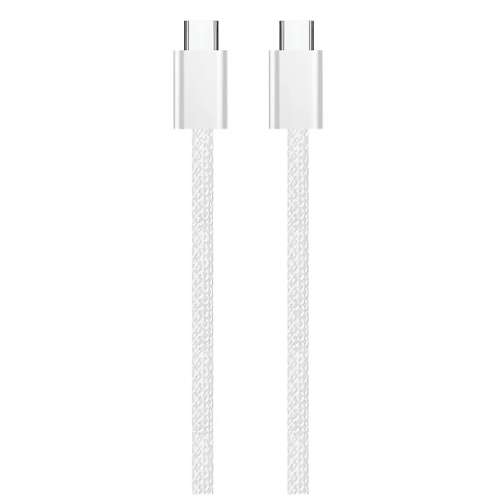 Дата кабель USB-C to USB-C 2.0m (braided cotton) (PD Fast Charging 60W) 3.0А grey ColorWay (CW-CBPDCC068-GR) - фото 7