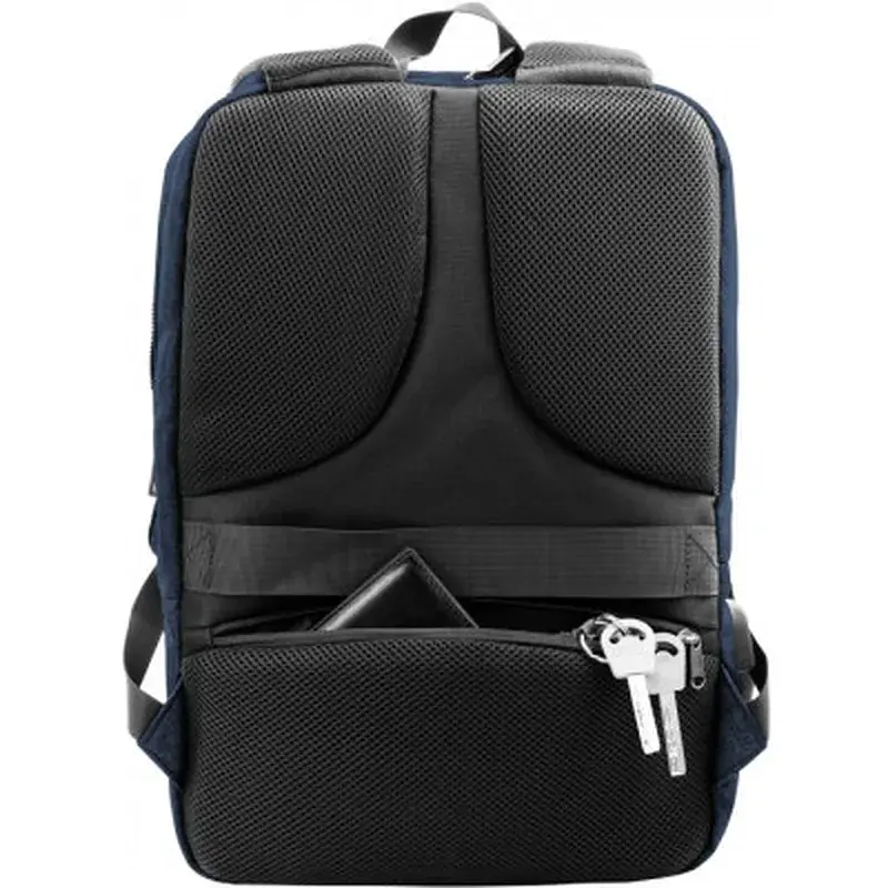 Рюкзак шкільний Optima 17.5" USB Techno чоловічий 0.7 кг 6-15 л Синій (O97594-02) - фото 2
