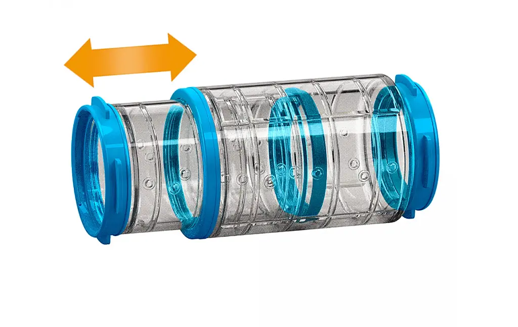Телескопічний тунель для гризунів Ferplast FPI 4816 Telescopic Tube 12.5-20.2xØ 6 см 84816099 - фото 2