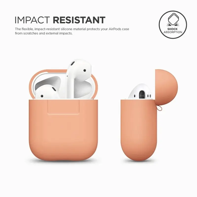 Чохол Elago Silicone Peach для AirPods персиковий (EAPSC-PE) - фото 3