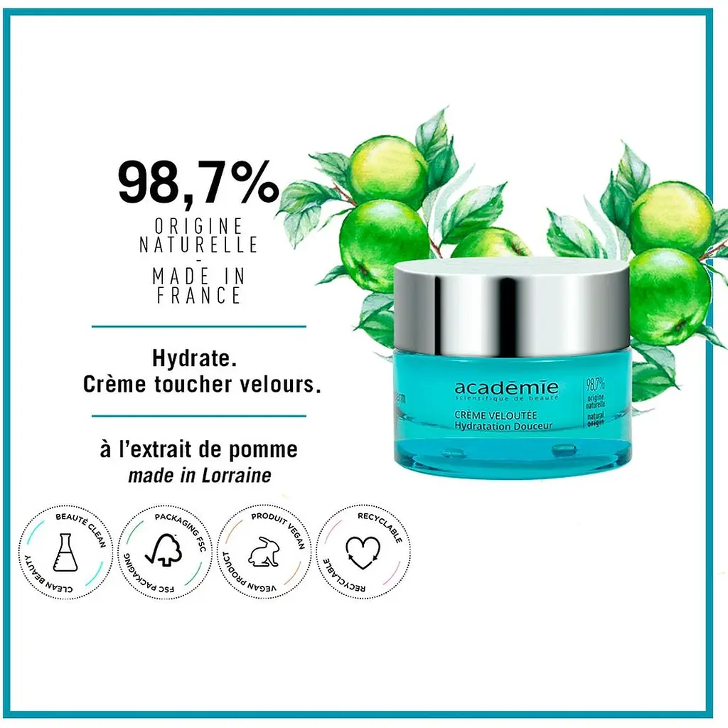 Оксамитовий зволожувальний крем Academie Visage Velvety Cream 50 мл (3145071004056) - фото 3