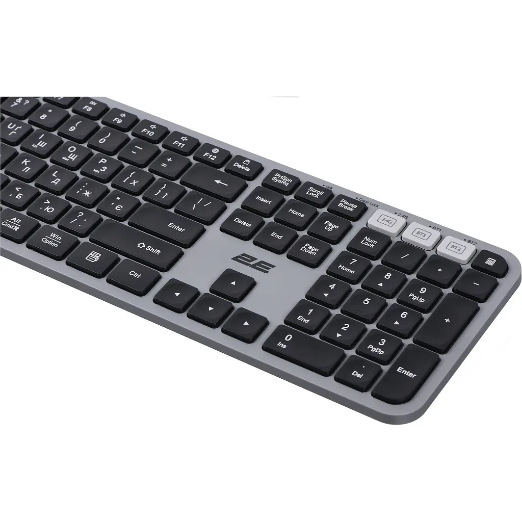 Клавіатура 2E KS240 Wireless UA Grey (2E-KS240WG_UA) [150955] - фото 4