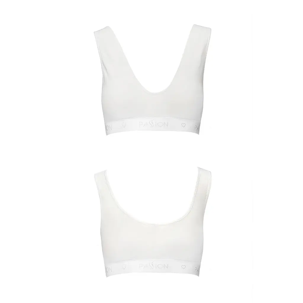Спортивний топ з еластичної бавовни Passion PS005 TOP S, white - фото 5