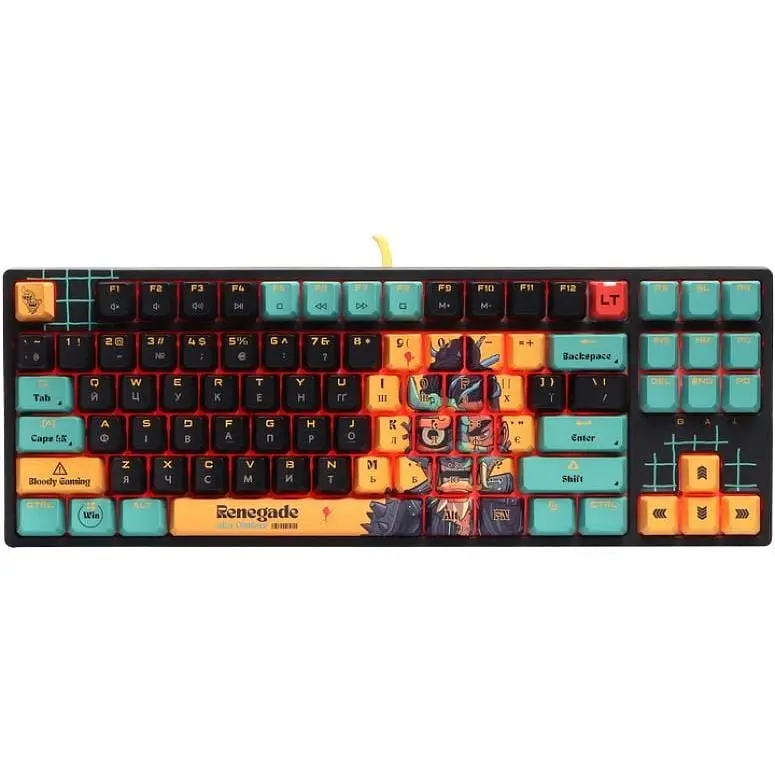 Клавіатура дротова A4Tech Bloody AT87 USB Renegade - фото 2