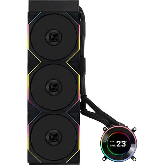 СВО Lian Li HydroShift II LCD-C 360TL Black (G89.GHS2LCD36TB.00) - фото 2