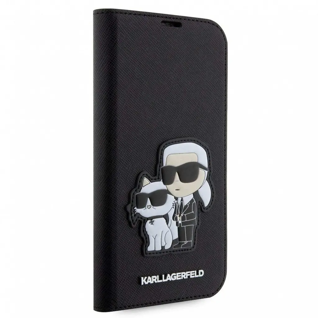 Чехол Karl Lagerfeld PU Saffiano Karl and Choupette NFT для iPhOne 13 Pro Black (57983114270) - фото 3