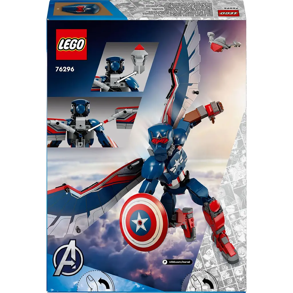 Конструктор LEGO Marvel Фігурка Нового Капітана Америка для складання, 359 деталей (76296) - фото 2