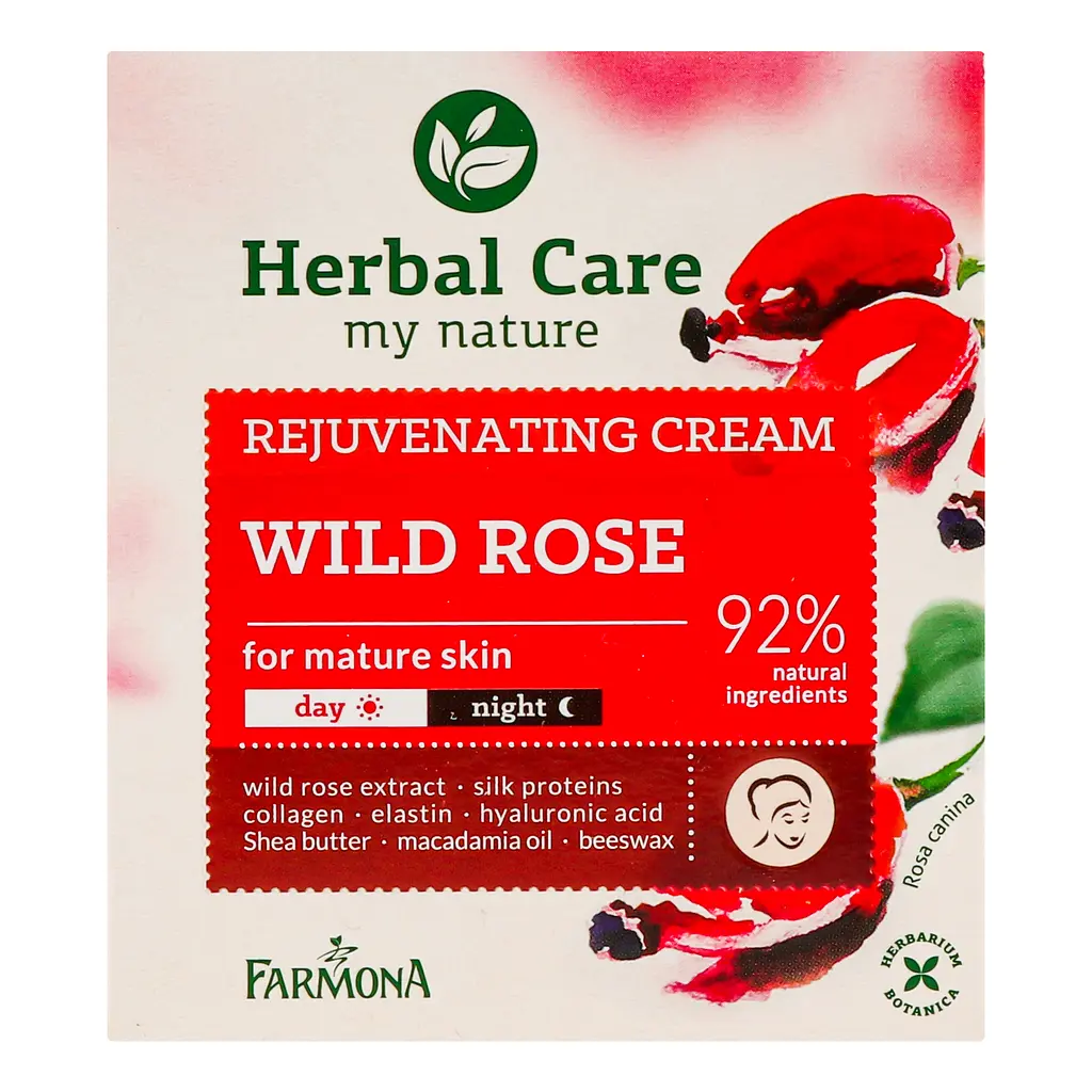 Крем омолаживающий для лица Farmona Herbal Care день/ночь Шиповник, 50 мл - фото 3
