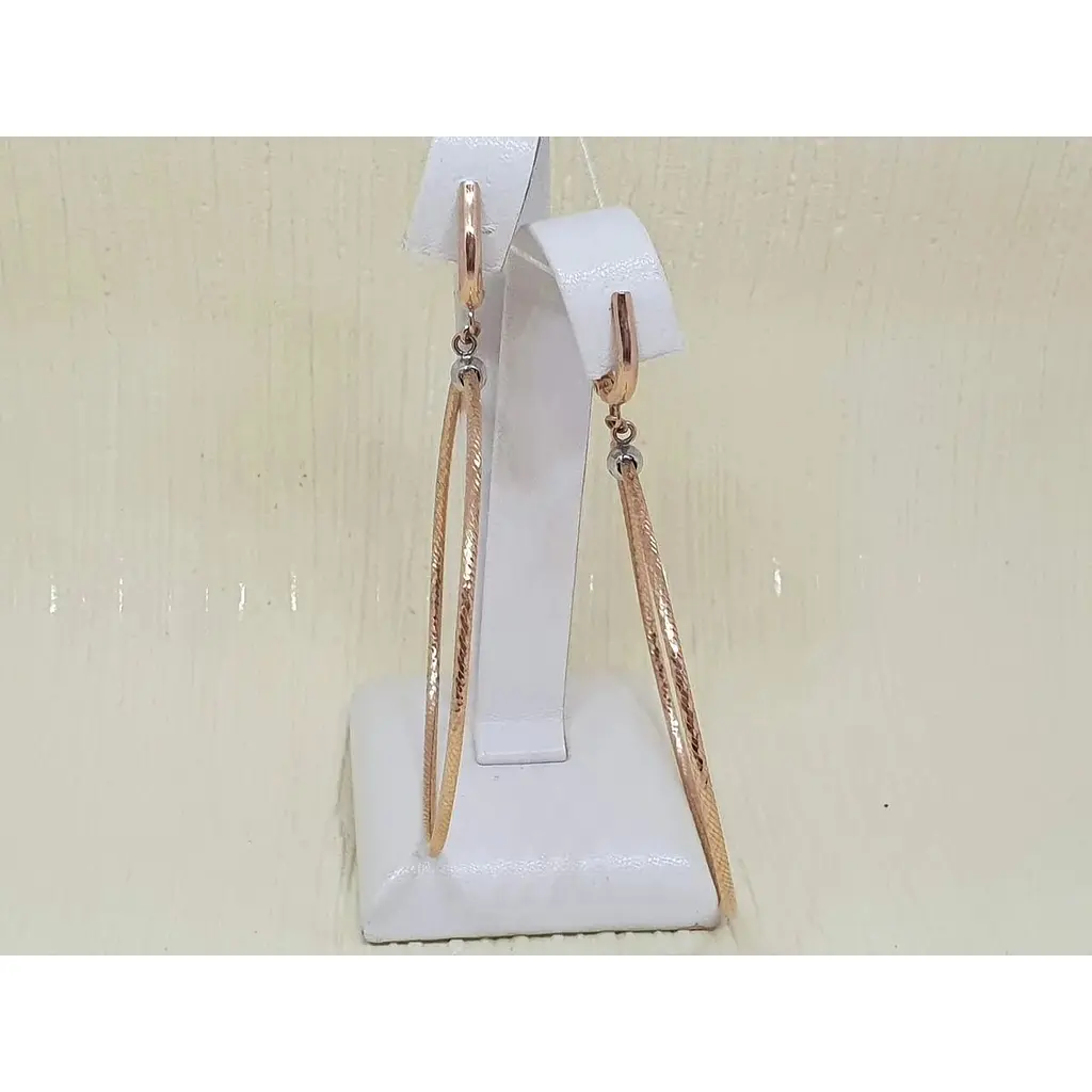 Золоті сережки Favoritum з алмазною гранню. 210171 - фото 3