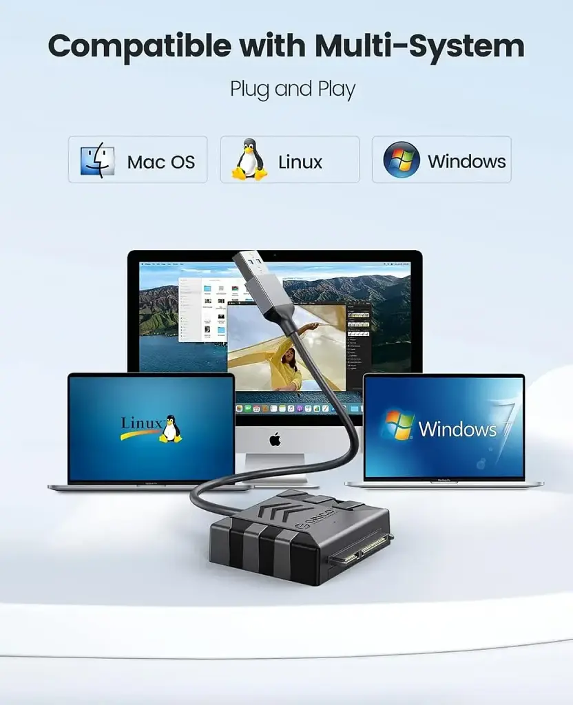Адаптер ORICO SATA - USB 3.0 для SSD/HDD 2.5" кабель перехідник для жорсткого диска (SKU-071) - фото 3