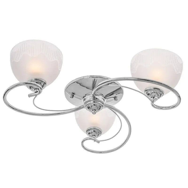 Люстра потолочная Brille в спальню E27 60W CH (LK-593C/3) - фото 2