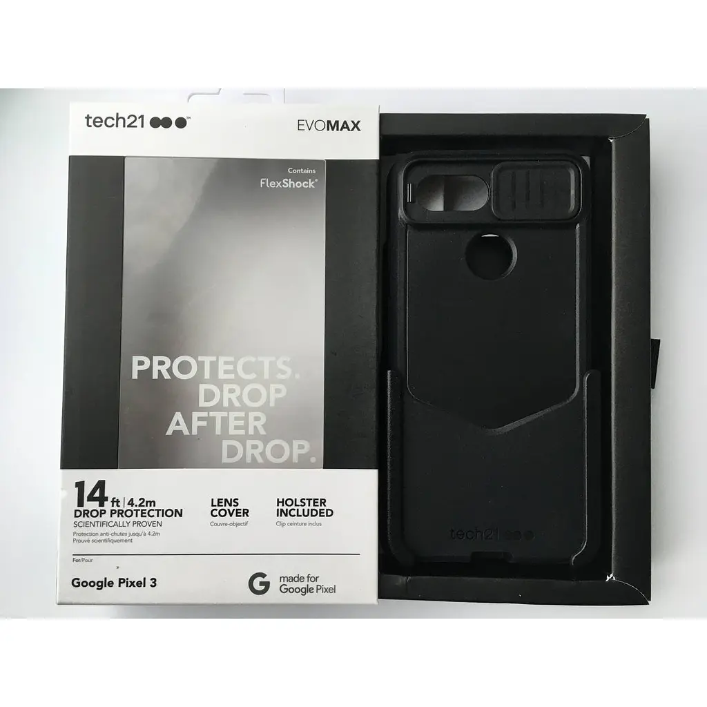 Протиударний чохол зі шторкою Tech21 Evo Max для Google Pixel 3 (5.5") Black - фото 10