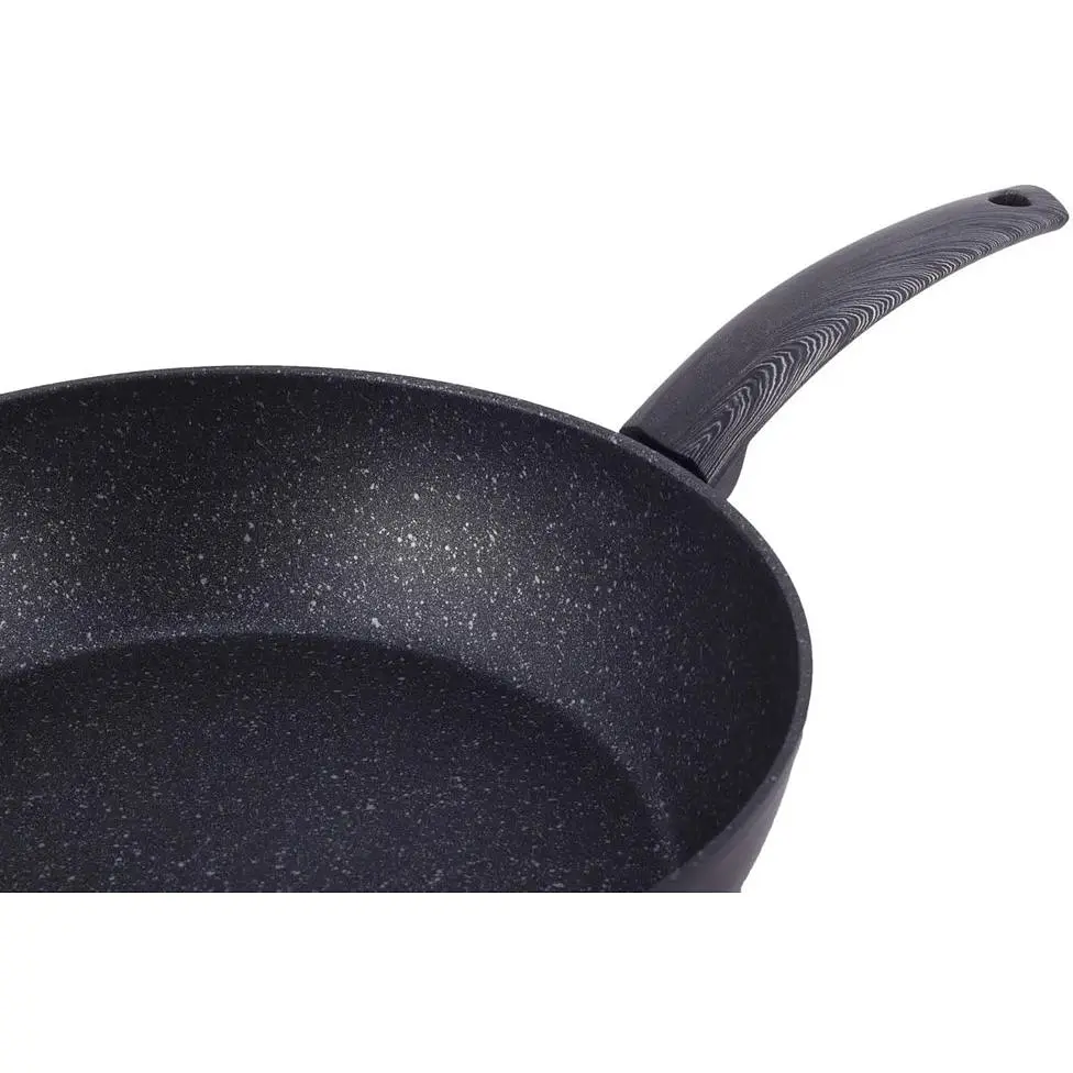 Сотейник Kamille Black marble алюминиевый с антипригарным покрытием 32 см (4137) - фото 5