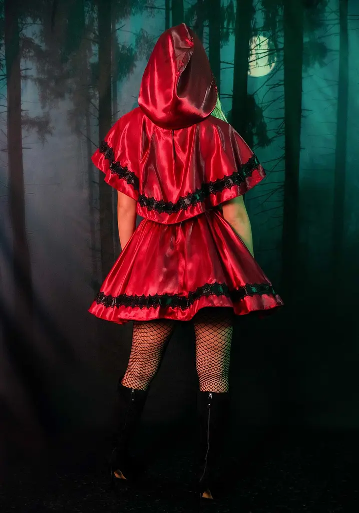 Еротичний костюм Червоної шапочки Leg Avenue Gothic Red Riding Hood M, сукня, накидка - фото 10