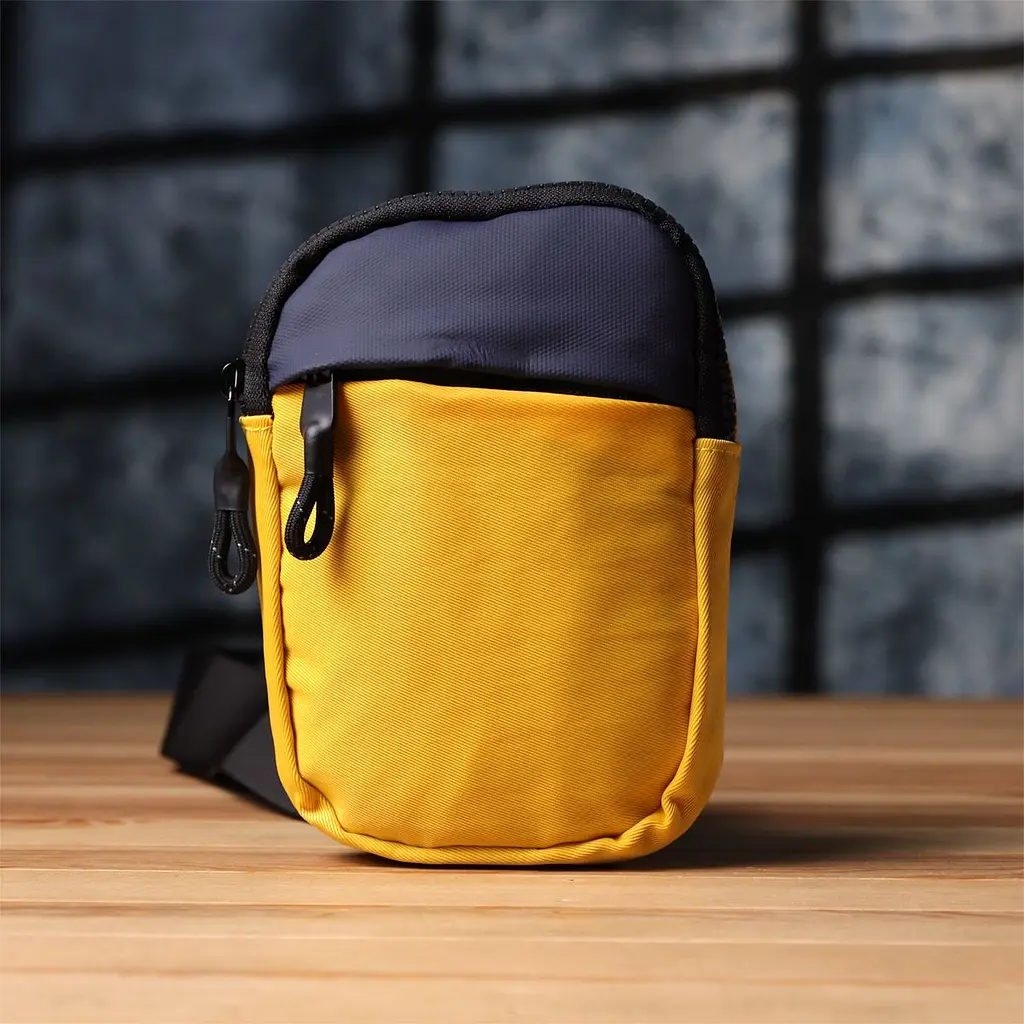 Слінг сумка для подорожей із якісного текстилю Vintage s_15155 жовта - фото 7