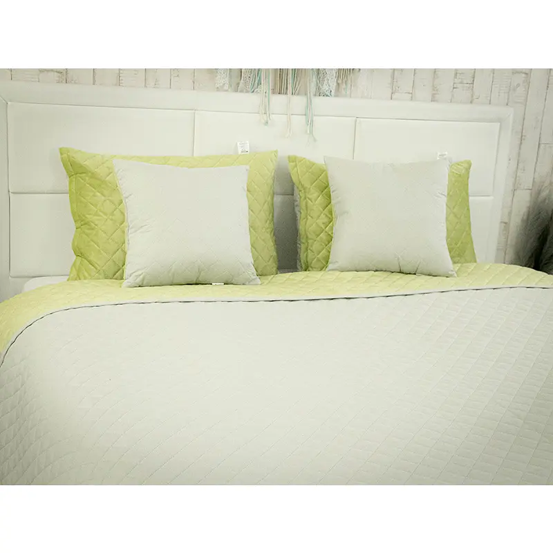 Покривало 180х220 VeLour Olive Green ромб (340.55_Olive Green ромб) - фото 8