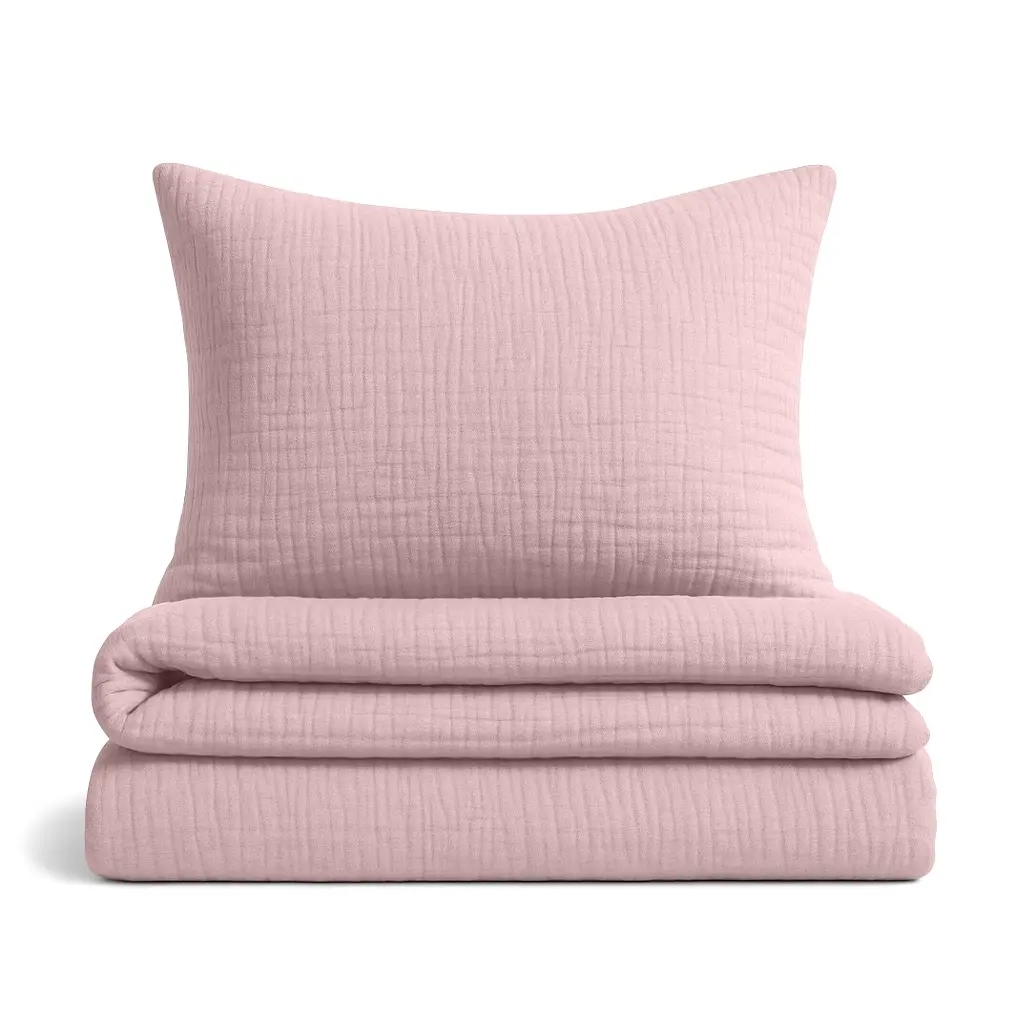 Дитяча постіль Cosas Rose без простирадла муслін 110х140 см (Set_Muslin_40Rose_140_2)
