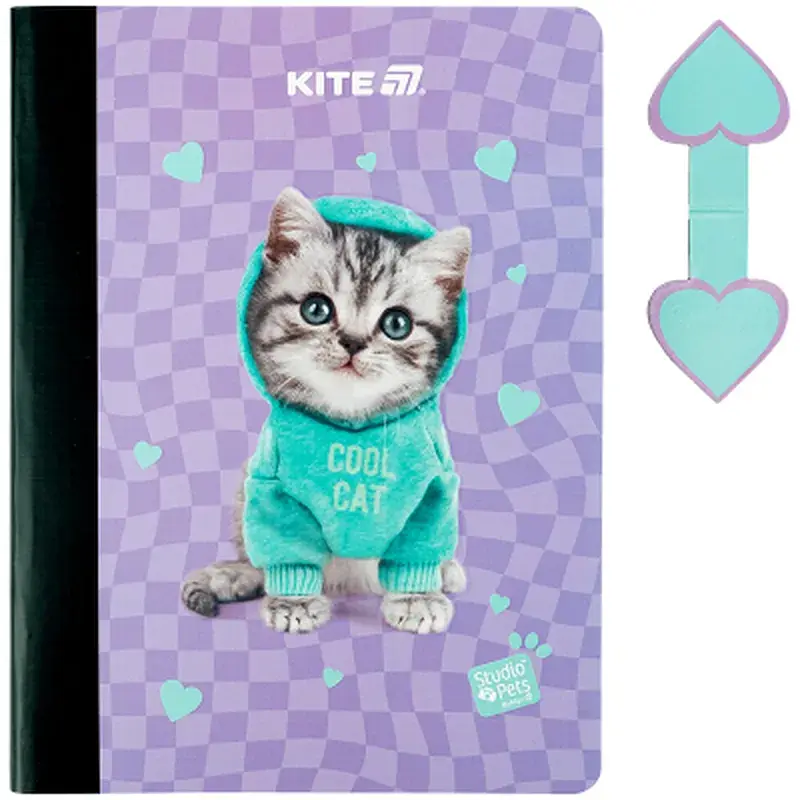 Блокнот Kite Studio Pets з магнітною закладкою А5, 60 аркушів, клітинка (SP25-192) - фото 2
