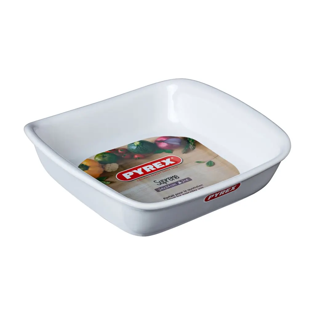 Форма для випікання Pyrex Supreme white квадратна 24 х 24 см (SU24SR1/7246) - фото 2