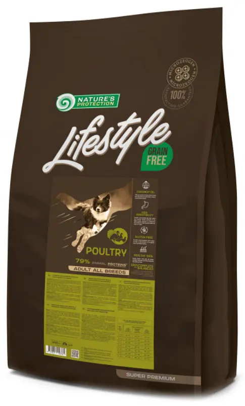 Сухой корм для собак Nature's Protection Lifestyle Grain Free Poultry 1.5 кг всех пород - фото 2