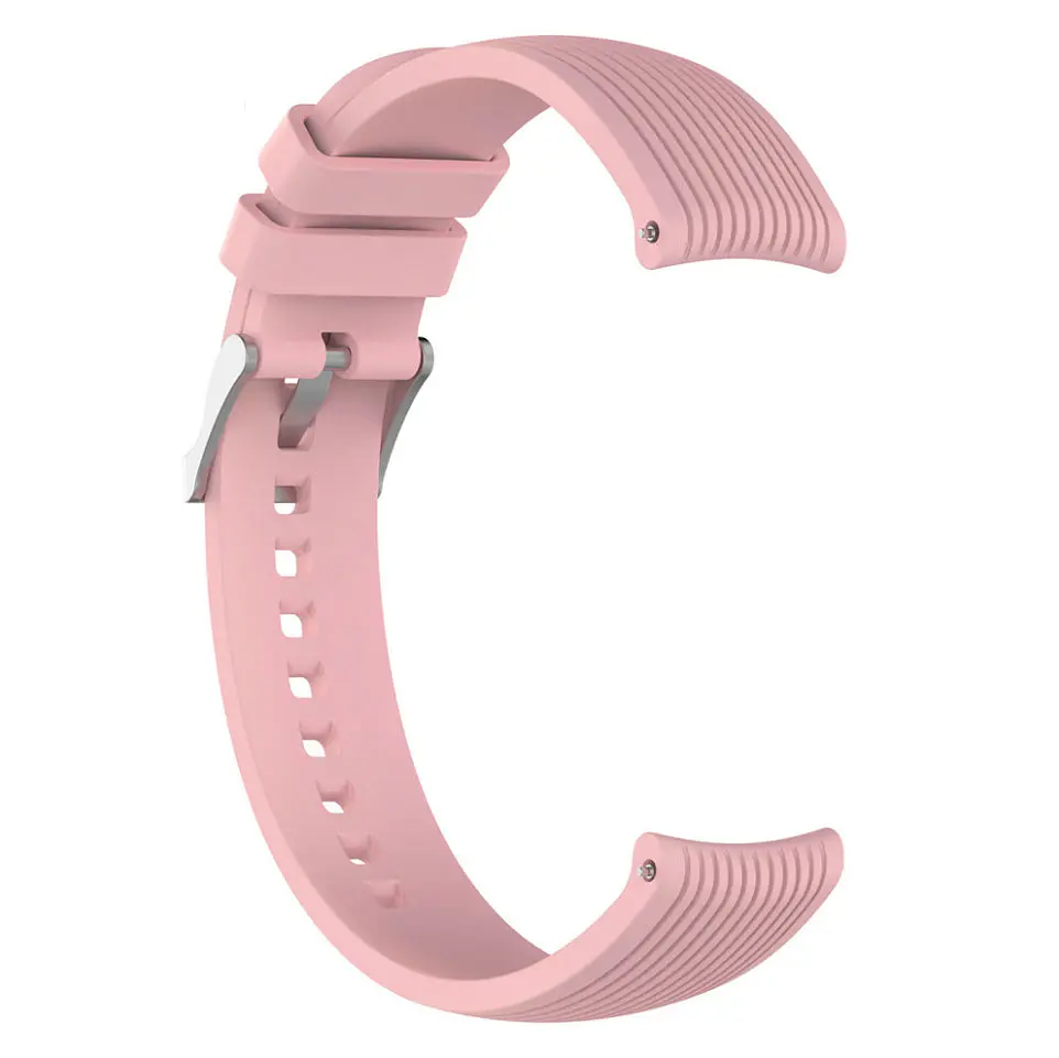 Силиконовый ремешок Watchbands Galaxy для Samsung Watch 42mm Samsung Gear Sport розовый (WB003GALAXYPINK) - фото 3