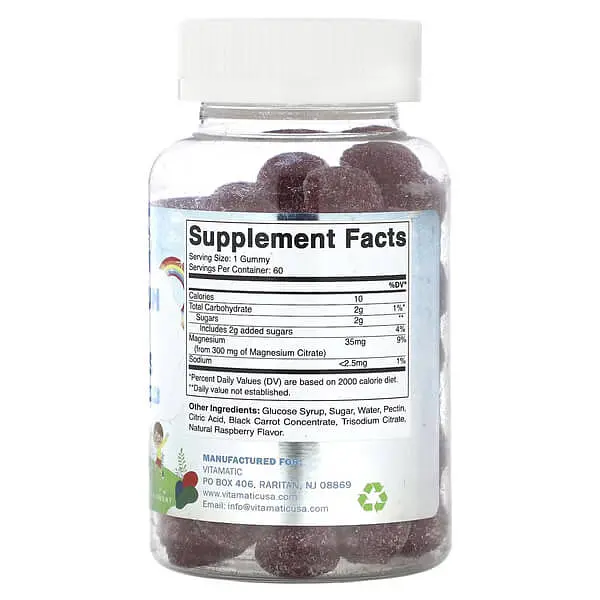 Магній для дітей Kids Magnesium Calm 60 Gummies Vitamatic vit0005414 - фото 2