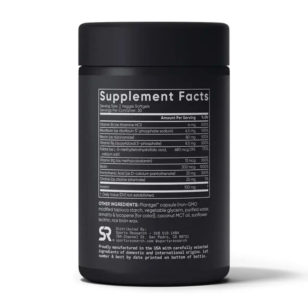 Витамины Sport Research Vitamin B-Complex 60 капсул - фото 2