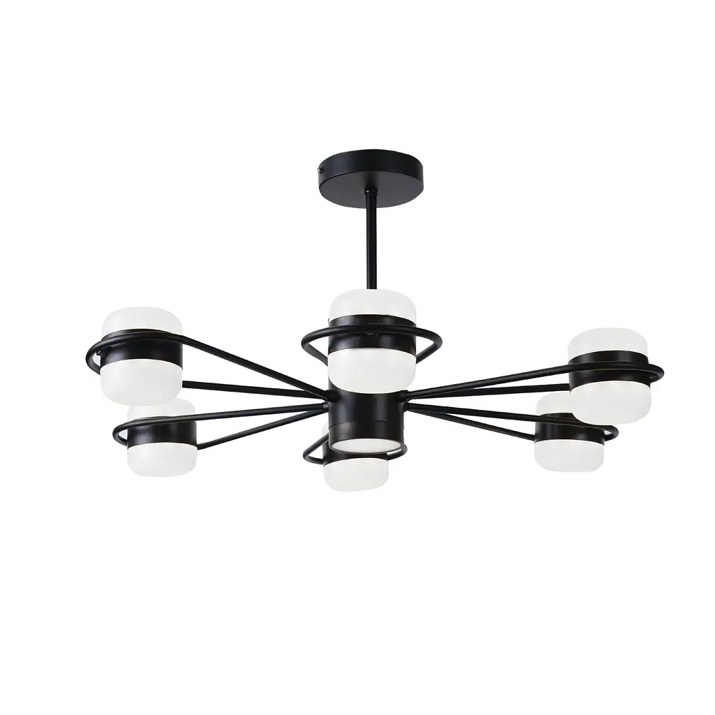 Люстра светодиодная акриловая Sirius B N4557/6 BK - фото 2