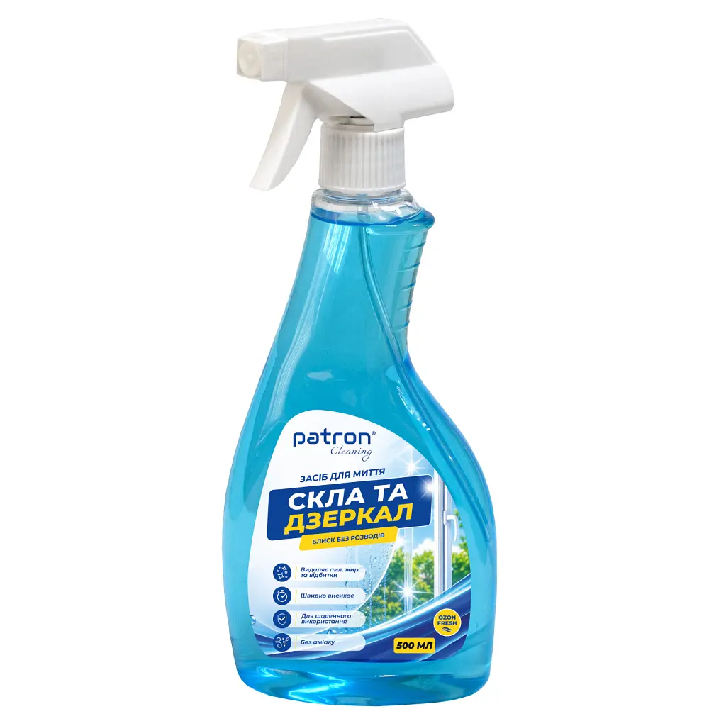 Засіб для миття скла Patron Ozon Fresh 500 мл (F3-067)