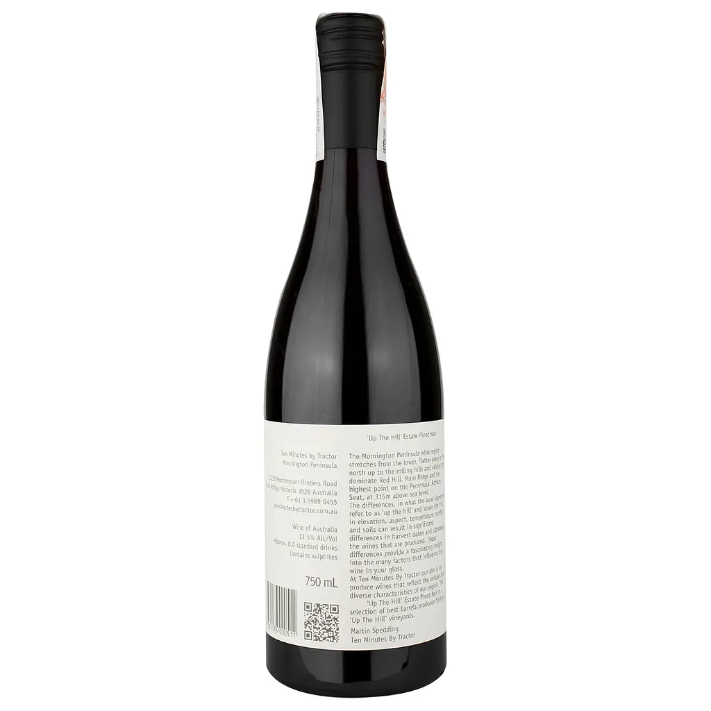 Вино Ten Minutes by Tractor Estate Pinot Noir Up The Hill 2019, червоне, сухе, 0,75 л (W2319) - фото 2