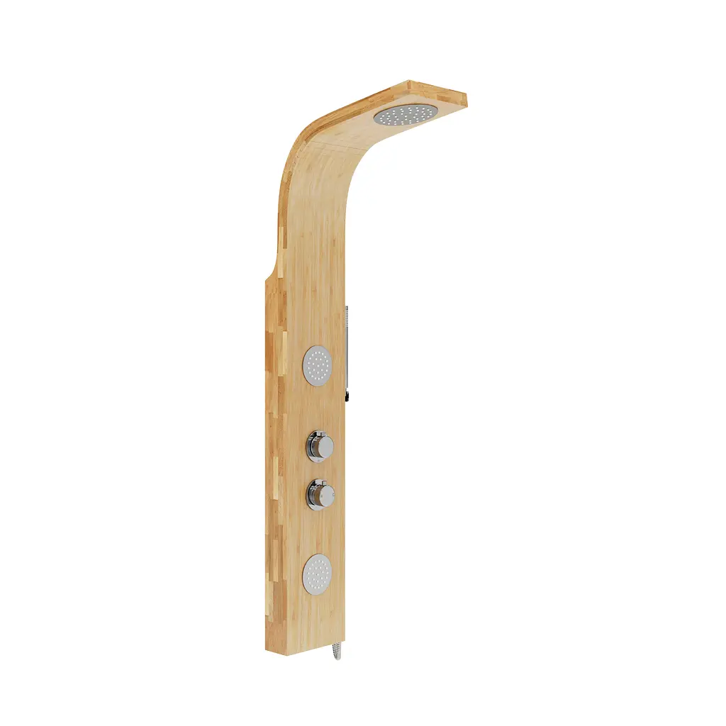 Душова панель Corsan Bali bamboo хром B231MCH - фото 3