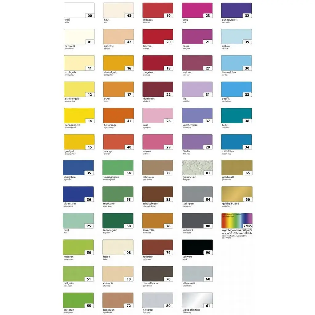 Бумага для дизайна Folia Fotokarton A4 (21x29.7см) 300г/м2 - фото 2