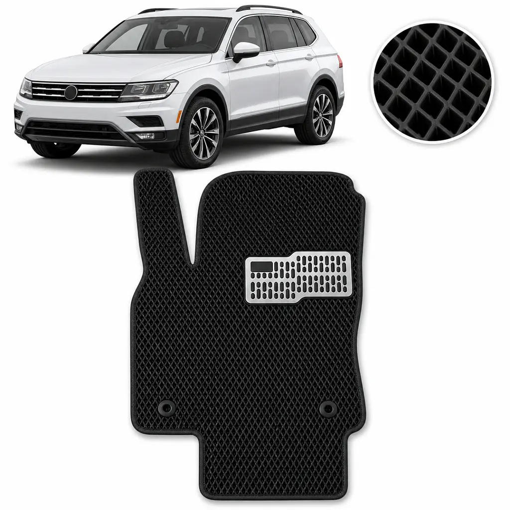 Килимок водія EVA для Volkswagen Tiguan II USA Allspace 2015- з підп'ятником 1 шт